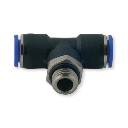 Raccord polymère en T mâle BSP 1/8 x Ø8